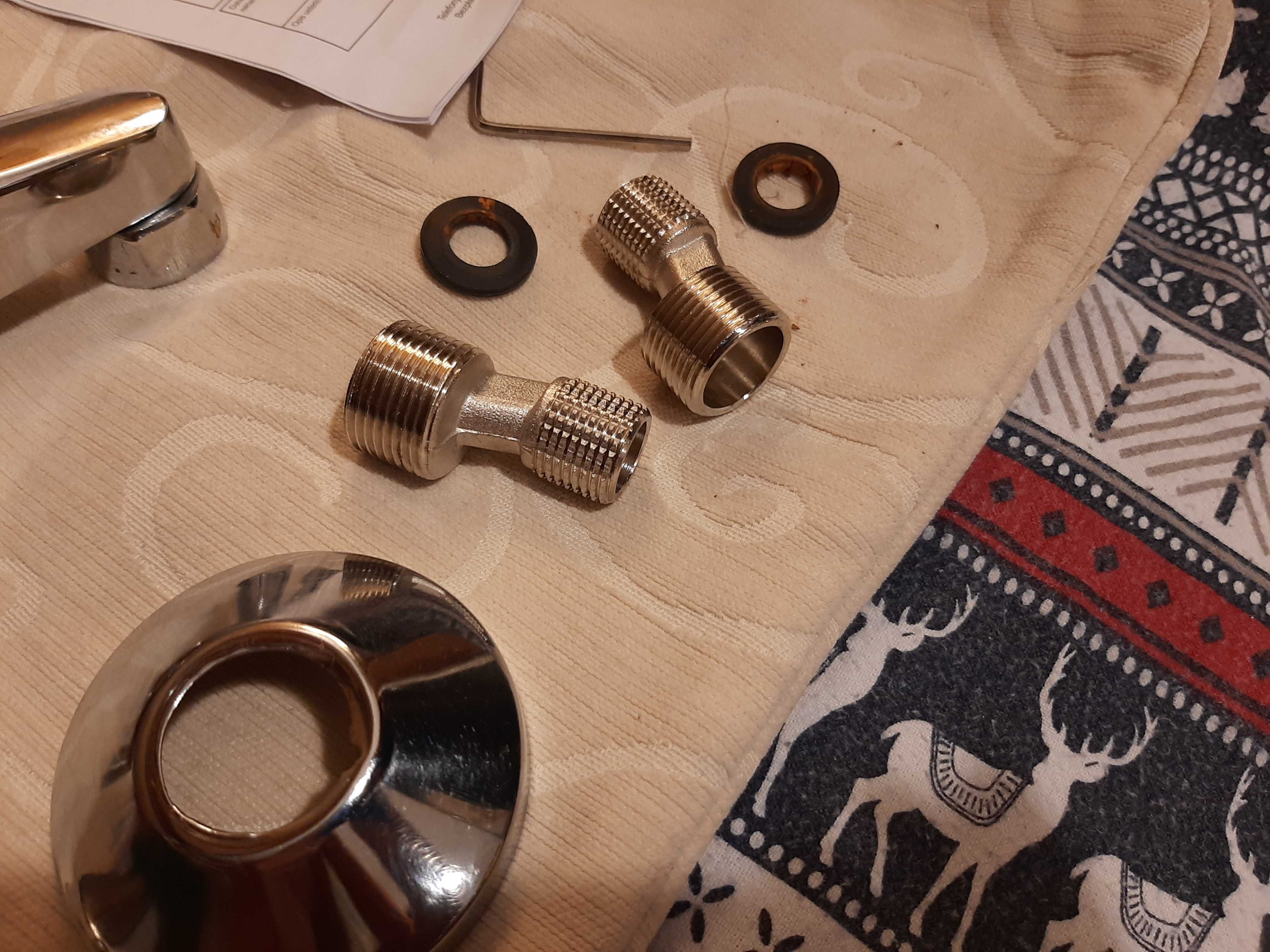 Bateria wannowa naściena platinum chrome VALVEX