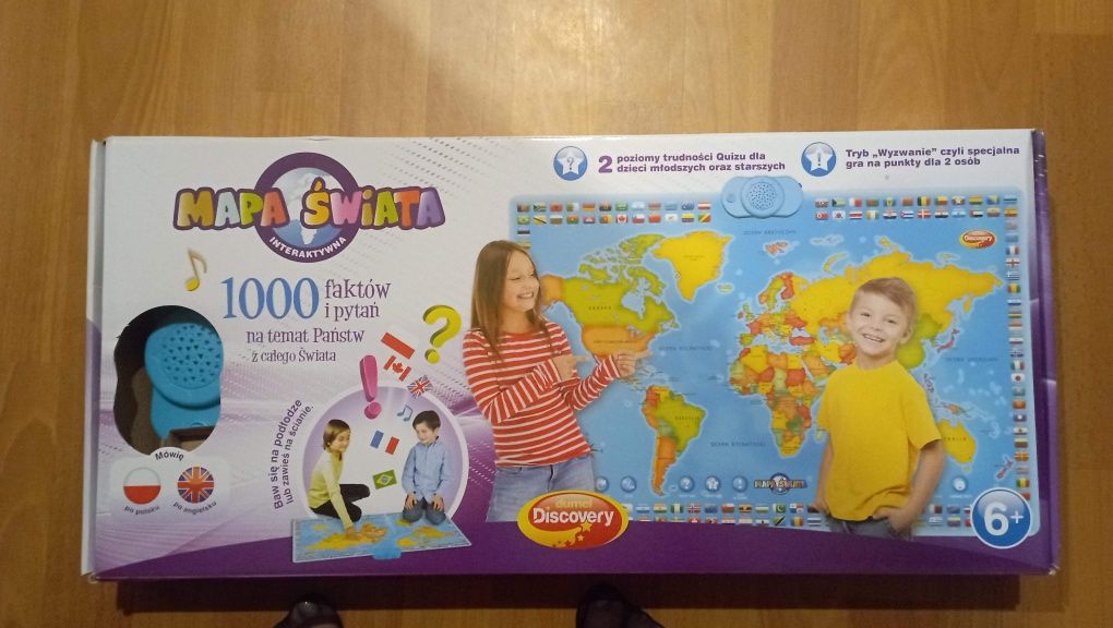 Mapa świata dla dzieci gra