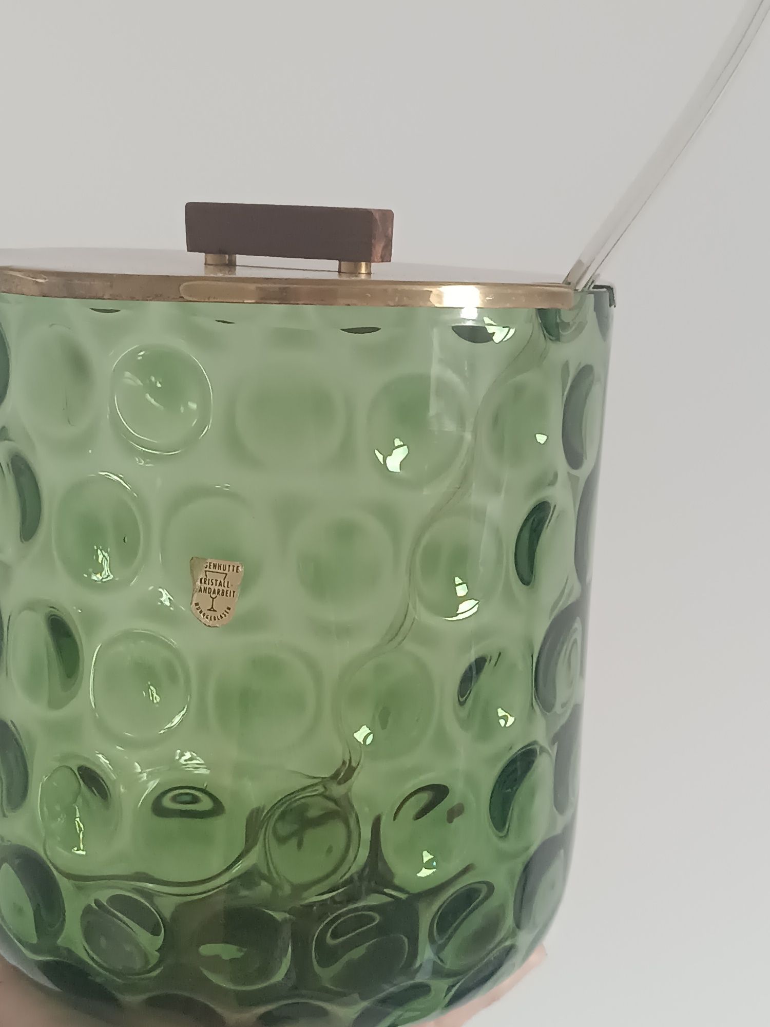 Zielony kryształ zestaw ze szklankami