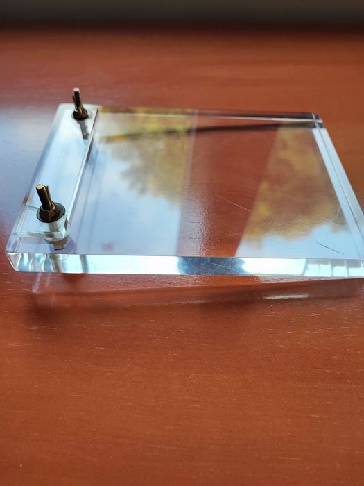 Porta bloco de notas em acrilico