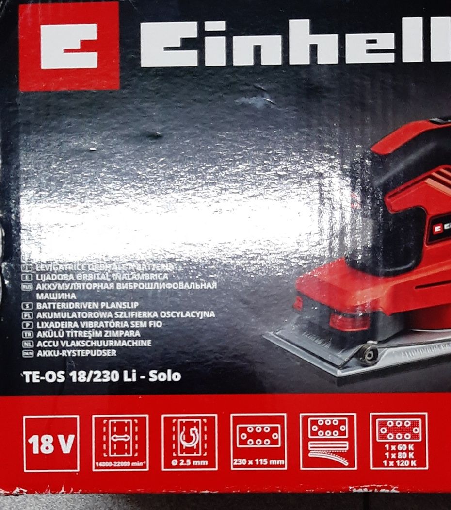 Einhell Lixadeira orbital sem fios TE-OS 18/230