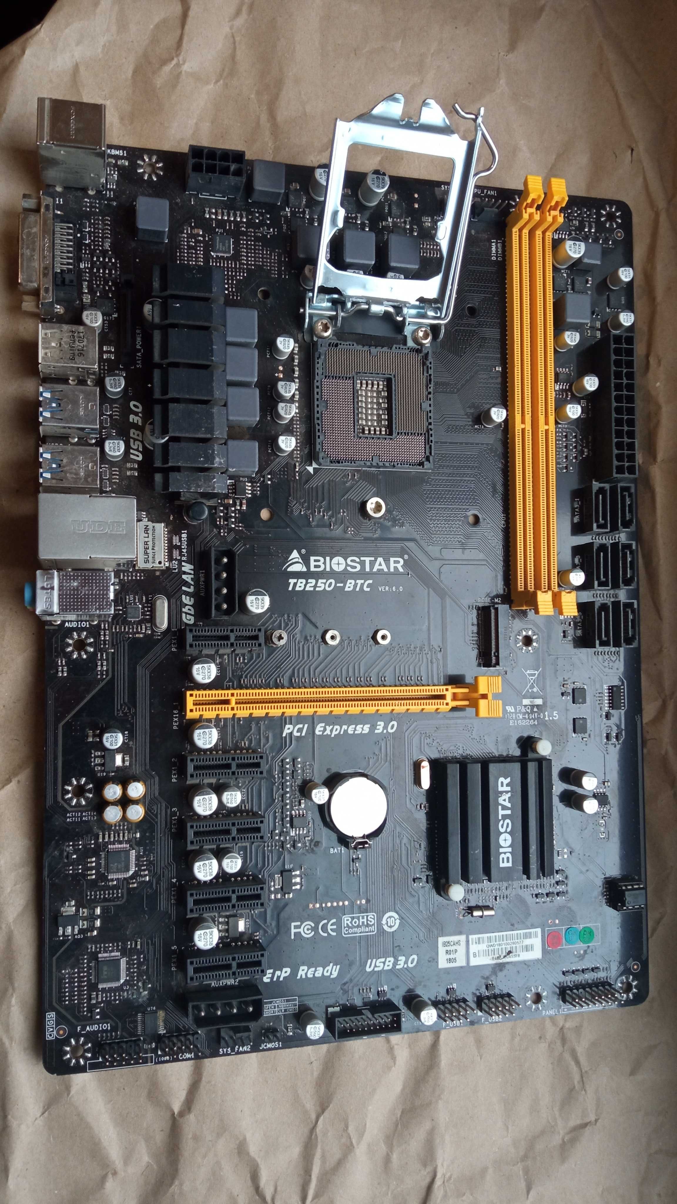 Материнская плата Biostar TB250-BTC, VER6.0-M2, s1151