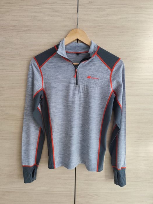 Odzież wełniana termoaktywna na narty snowboard bluza 100% merino 164