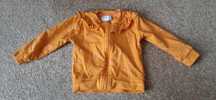 Bluza dresowa dziewczęca pomarańczowa zamek 86 5.10.15 Baby