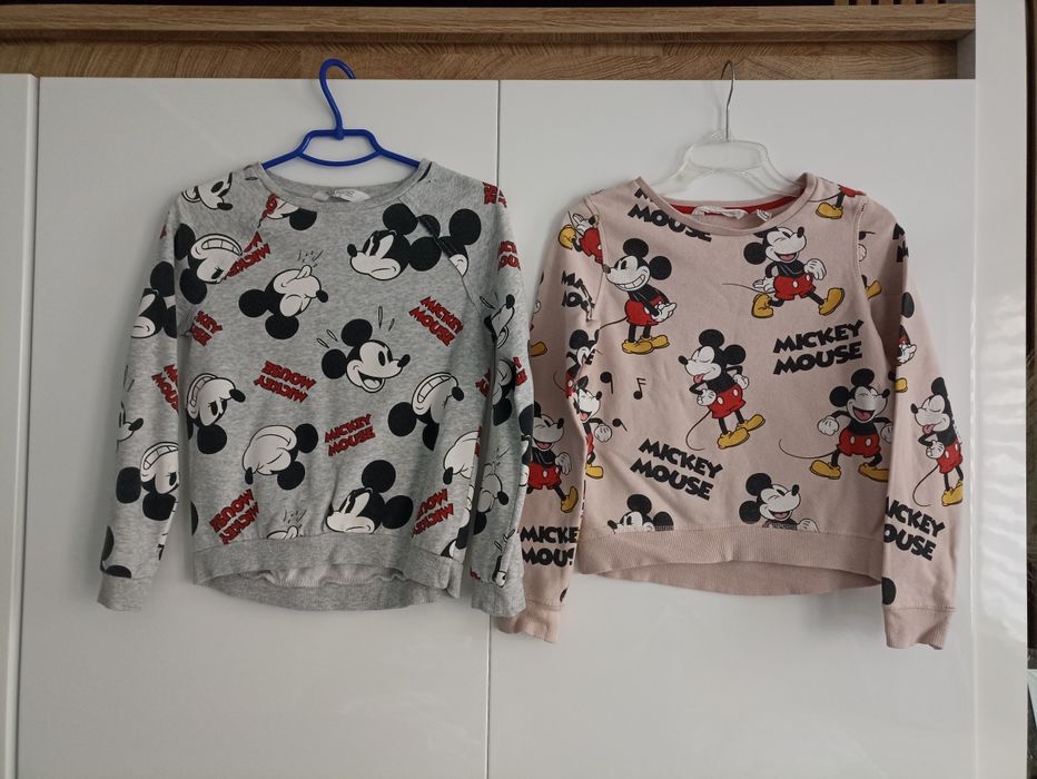 Bluzy h&m Mickey Mouse rozmiar 134/140