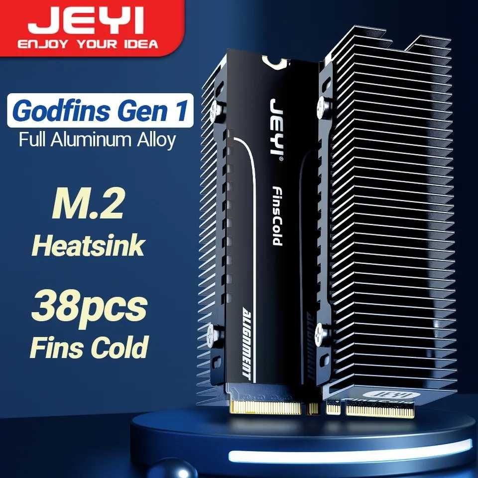 Радіатор JEYI Finscold Godfins 38 охолоджуючих пластин на ssd М2 2280