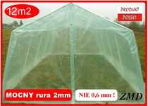 Tunel foliowy 4x3x1,95 UV4 METAL SCIANKA 2mm ! Szklarnia 4 m