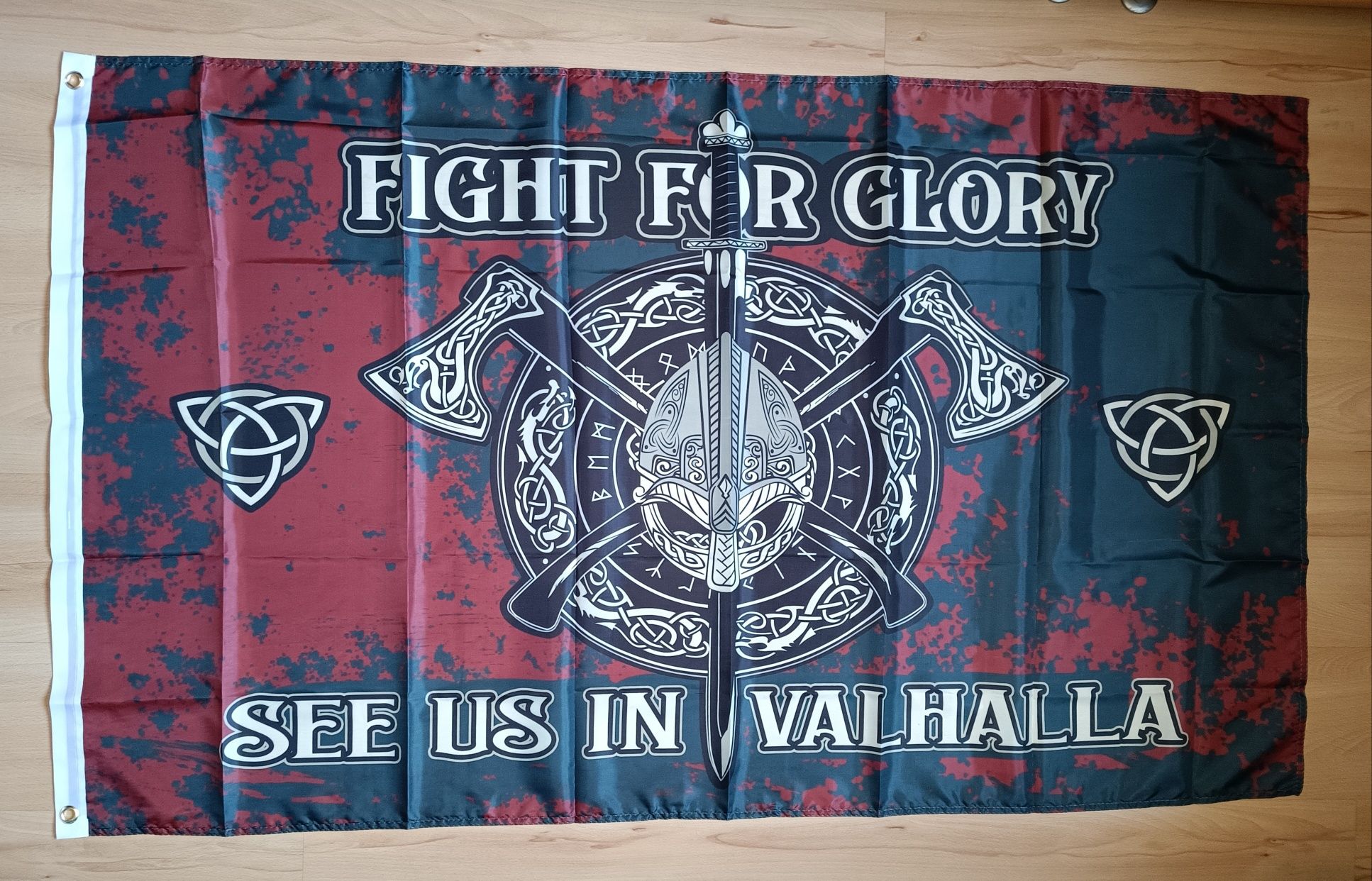 Nowa flaga fight for glory valhalla 90x150 MMA sport boks loft bar