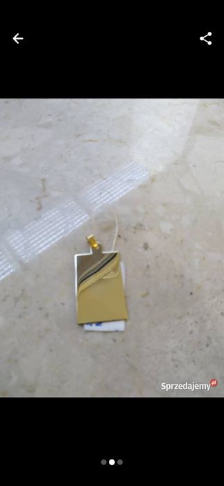 Złota Nowa zawieszka bez wzoru pr.333.wys.37mm