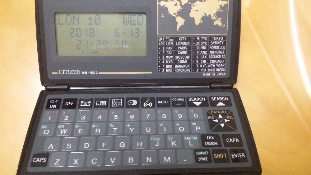 Agenda electrónica (múltiplas funções) – Citizen