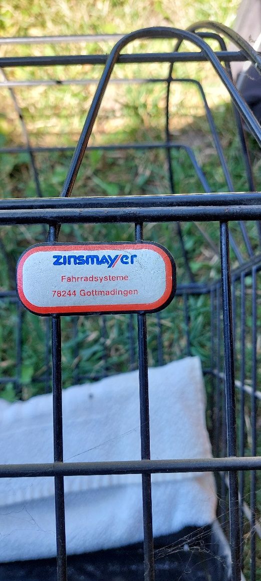 klatka dla zwierząt transportowa na bagażnik rowerowy