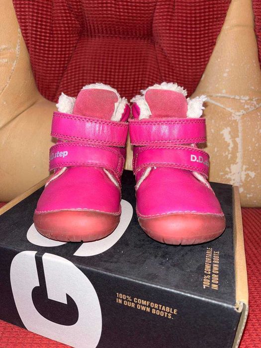 Дитячі зимові черевики D.D.Step Barefoot (розмір 23/ 14,3см)