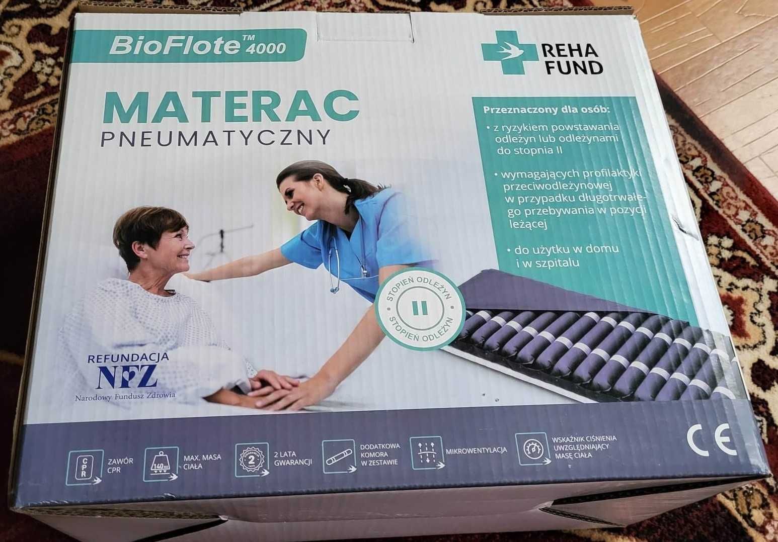 Materac przeciwodleżynowy rurowy  Reha Fund BIOFLOTE 4000 JAK NOWY