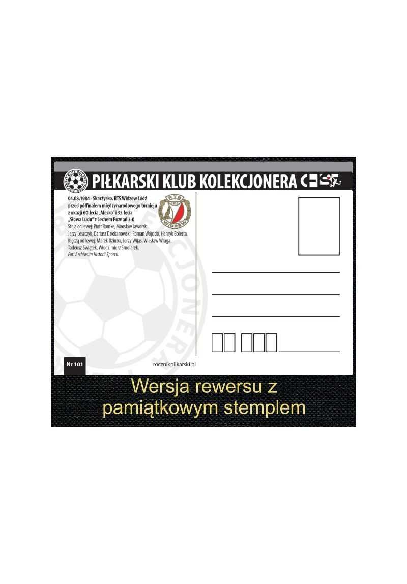 Zestaw 10 pocztówek - Piłkarski Klub Kolekcjonera nr 101-110