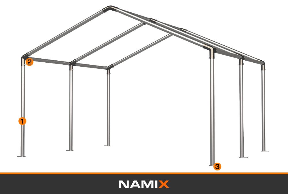 Namiot COMFORT 4x4 imprezowy handlowy ogrodowy PVC 560g/m2