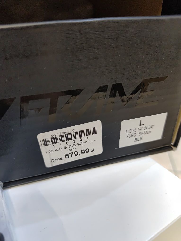 Kask FOX Speedframe czarny wyczynowy MIPS roz L