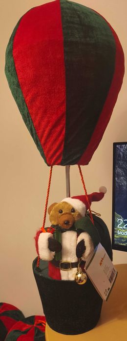 Świąteczny balon z Misiem 80cm
