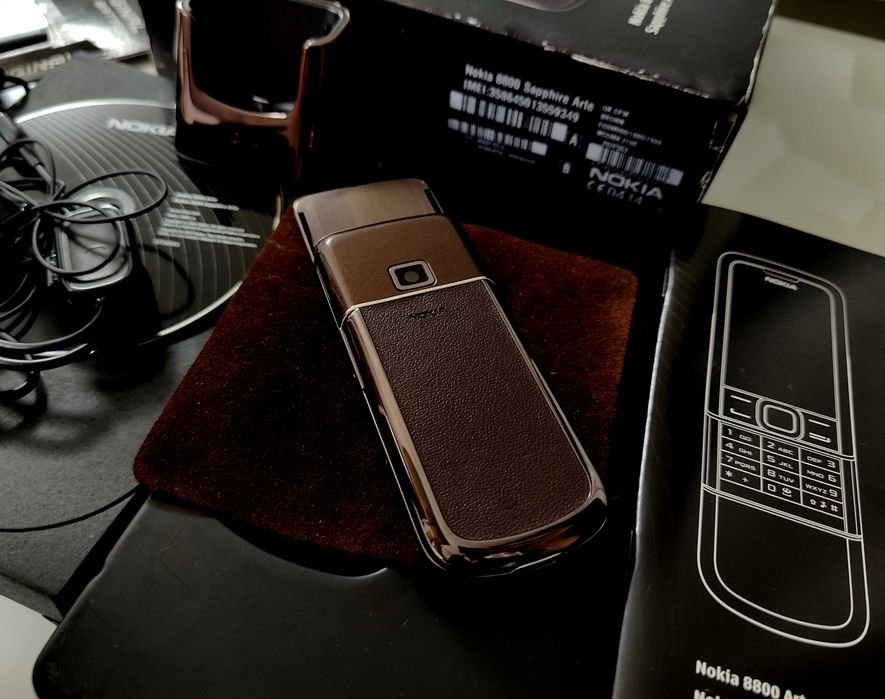 NOKIA 8800 ARTE SAPPHIRE BROWN ! Оригинал,комплект ! Life timer 75ч !