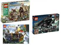 Lego Kingdoms 7189, Vikings 7019 e Pirates of the Caribbean 4184