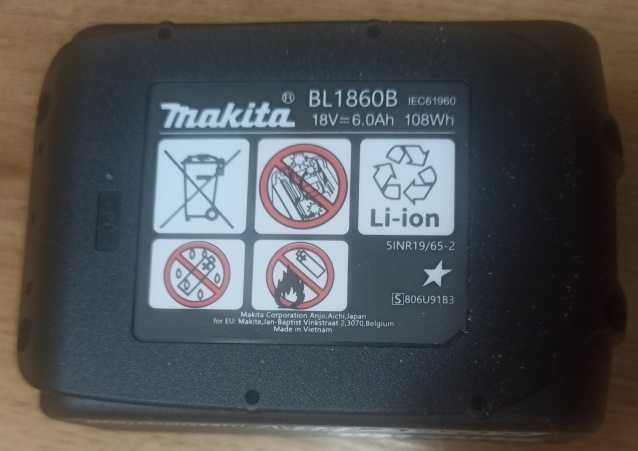 Akumulator Makita 18V 6 Ah