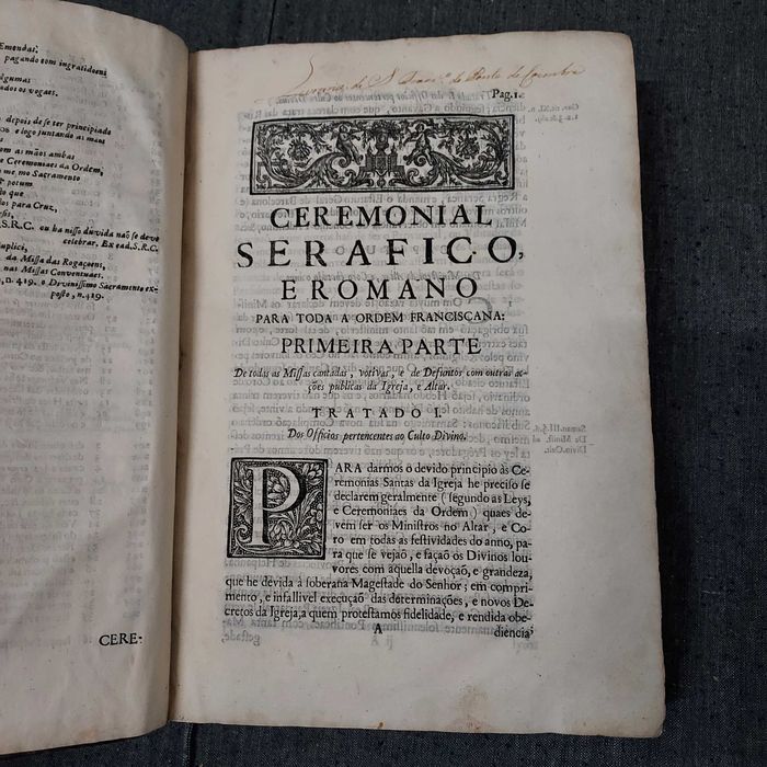 Fr. Manoel da Conceição-Ceremonial Serafico e Romano-1730