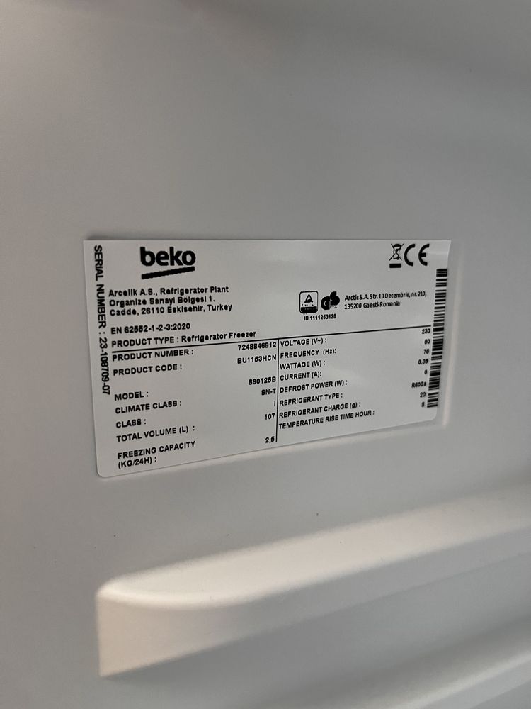 Lodowka beko s60125b do zabudowy