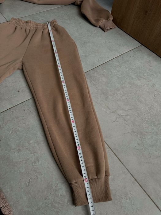 Флисовый теплый костюм цвет мокко бежевый размер s-m zara капучино