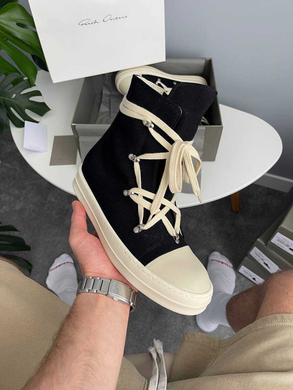 Кеди Rick Owens DRKSHDW Hexagram Black Milk PREMIUM рік овенс чорні