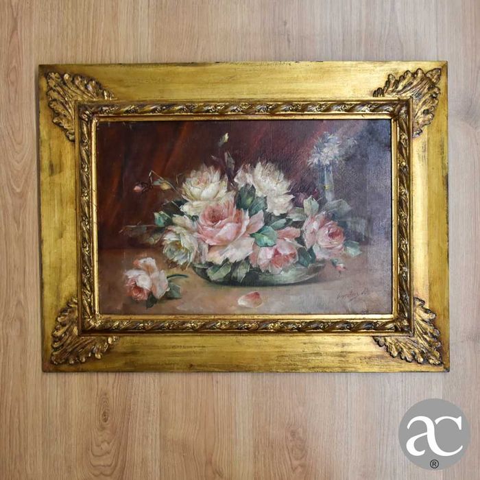 Quadro óleo sobre tela assinado “Gonçalves J.nr”, emoldurado