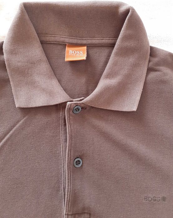 Polo castanho Hugo Boss