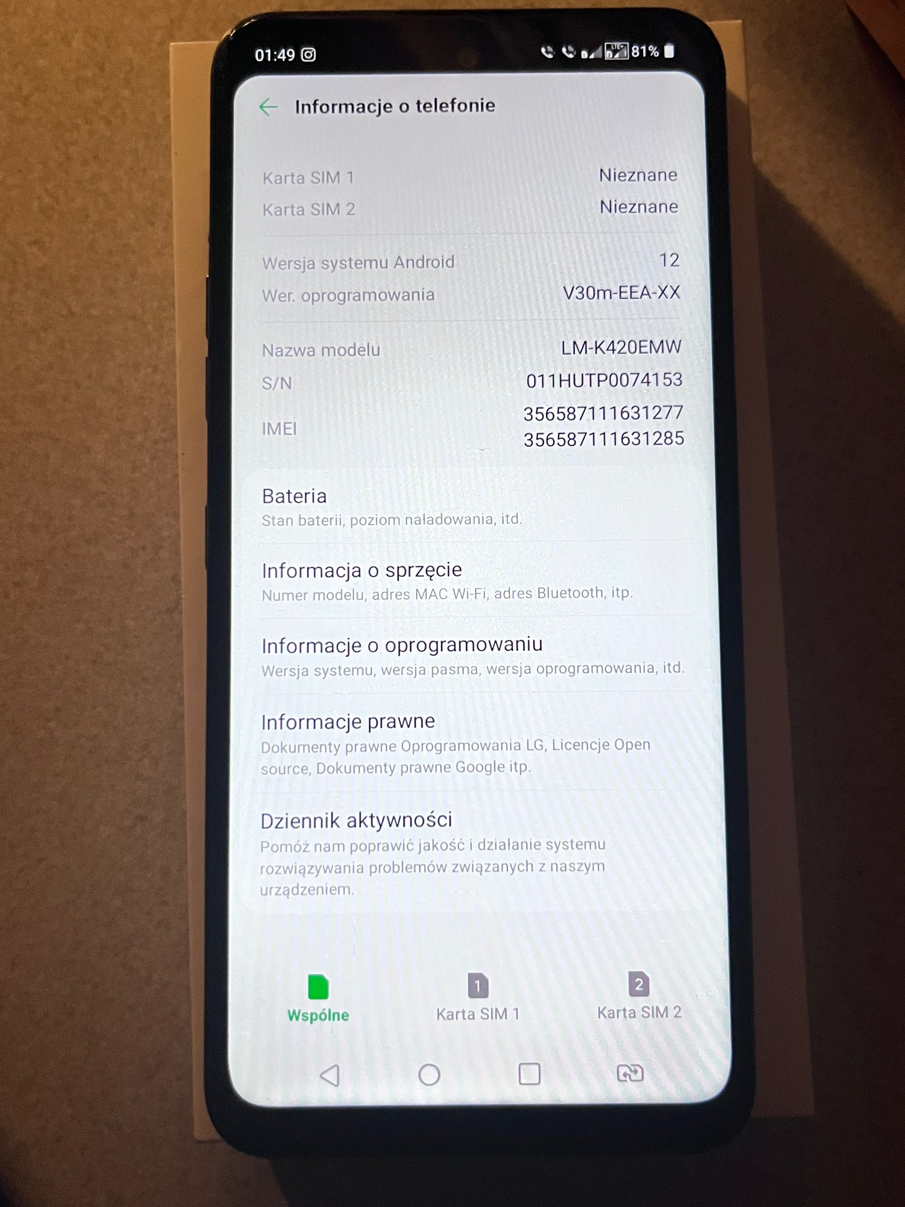 Lg-k42/64gb szary