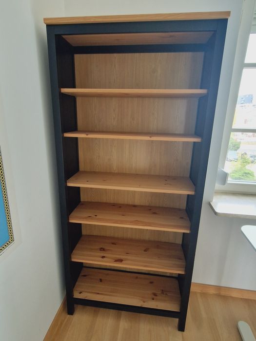 Biblioteczka regał Hemnes Ikea czarnybraz lita sosna