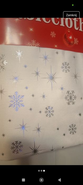 Obrus świąteczny, 140/180. Nowy. 40zł.