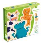 Puzzle drewniane magnet 24cz. zwierzątka DJ03111 - Likwidacja sklep