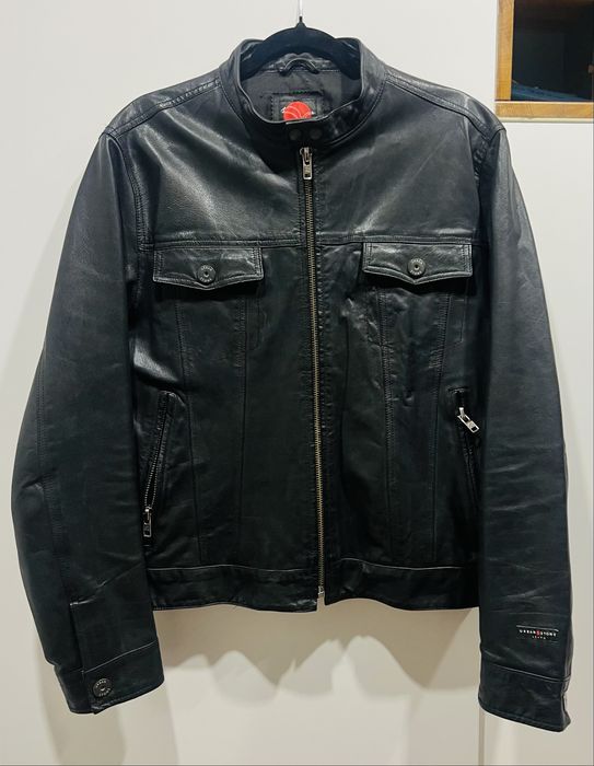 Шкіряна куртка з натуральної шкіри косуха унісекс