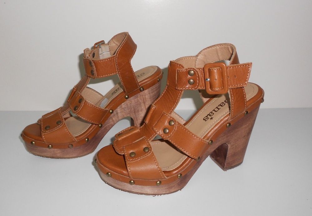 Sandálias Cubanas camel tamanho 36 - artigo novo de loja