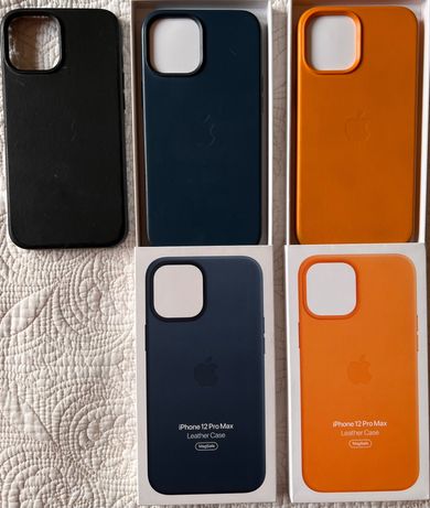 Capas de pele IPhone 12 Pro Max - 3 unidades