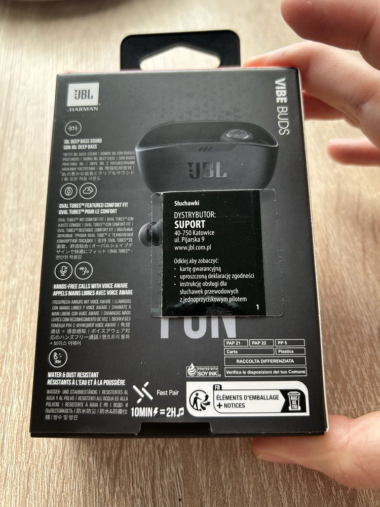 Słuchawki bezprzewodowe dokanałowe JBL Vibe buds