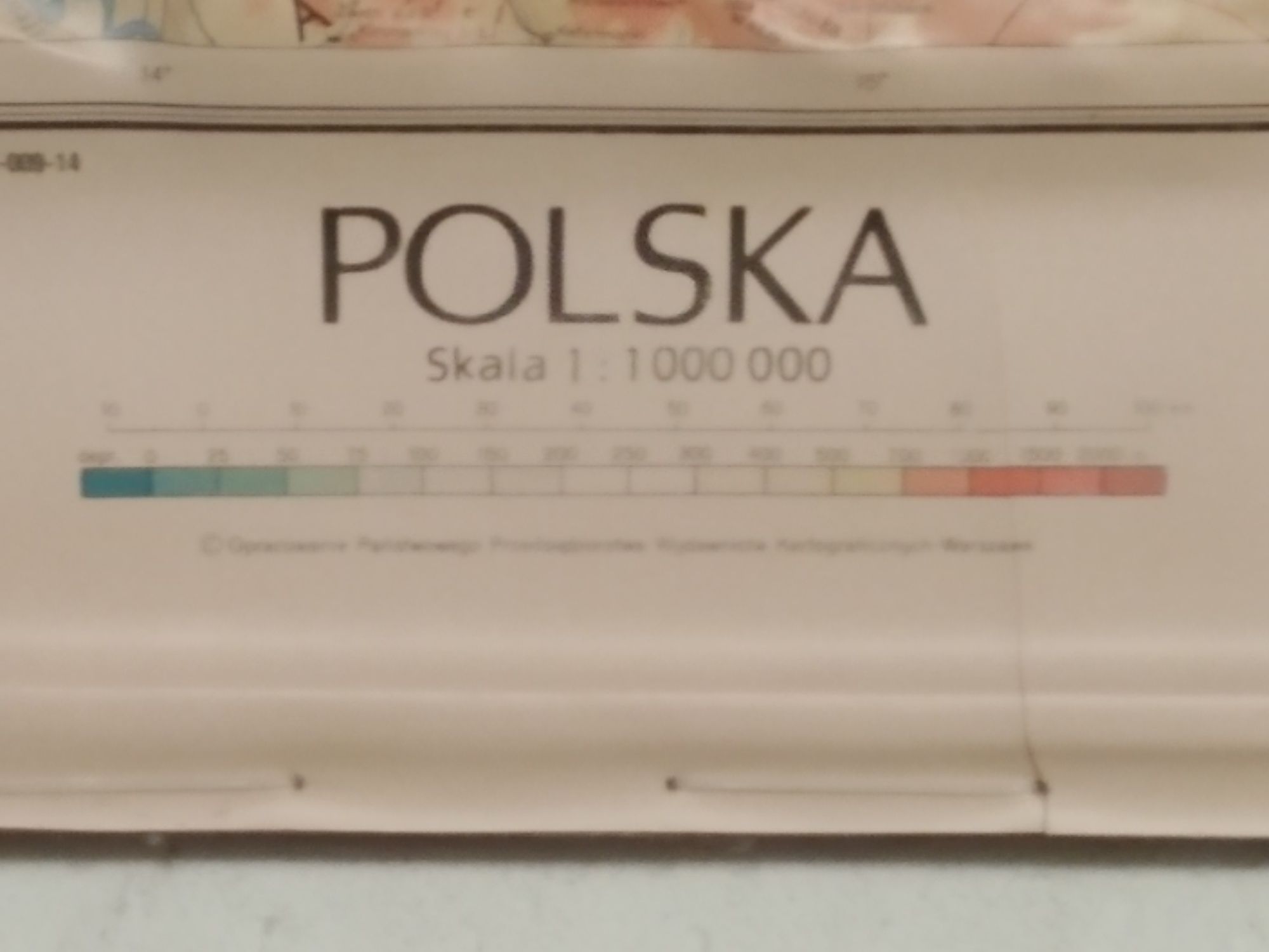 Mapa hipsometryczna Polski 3D dla kolekcjonera