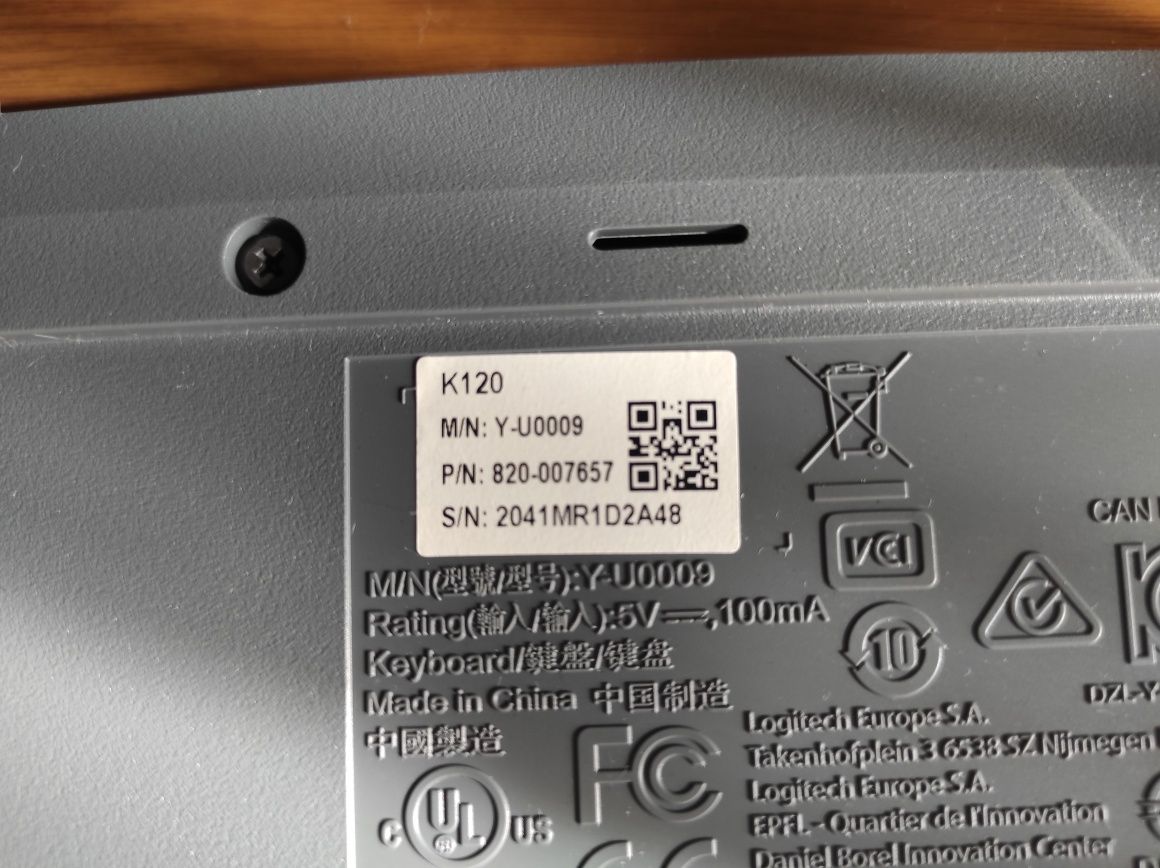 Клавиатура Logitech K120 USB, клавіатура дротова логітеч, клава
