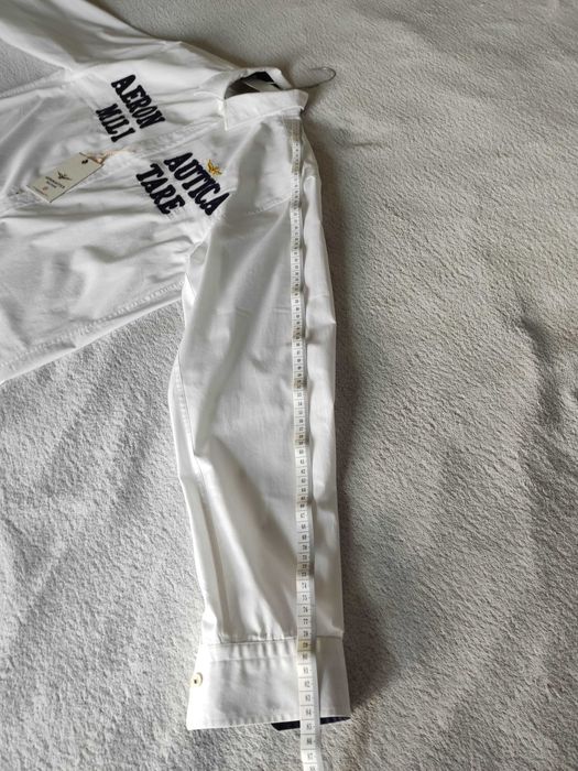 Koszula NOWA aeronautica militare biała wyszywana haftowana