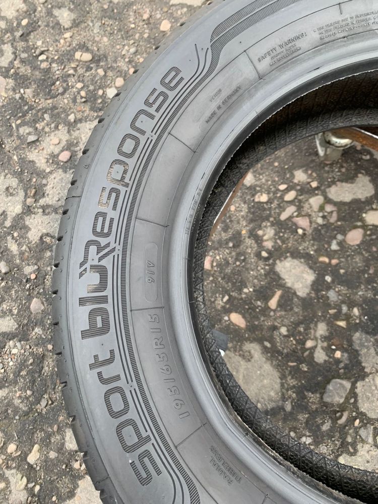 Шини 195/65 R15 пара Dunlop 2022p літо 7,6мм