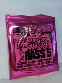 Struny basowe Ernie Ball 2824 Super Slinky BASS 5