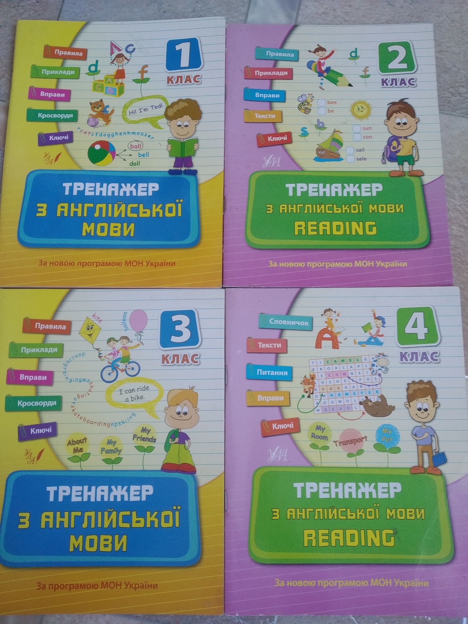 Английский язык тринажер 1-4 класс