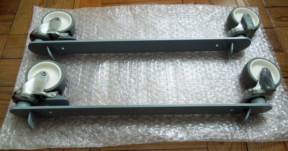 2 suportes com rodas para estante de cubos Ikea Expedit ou Kallax
