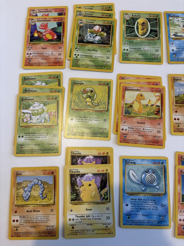 Cartas pokemon base set ingles