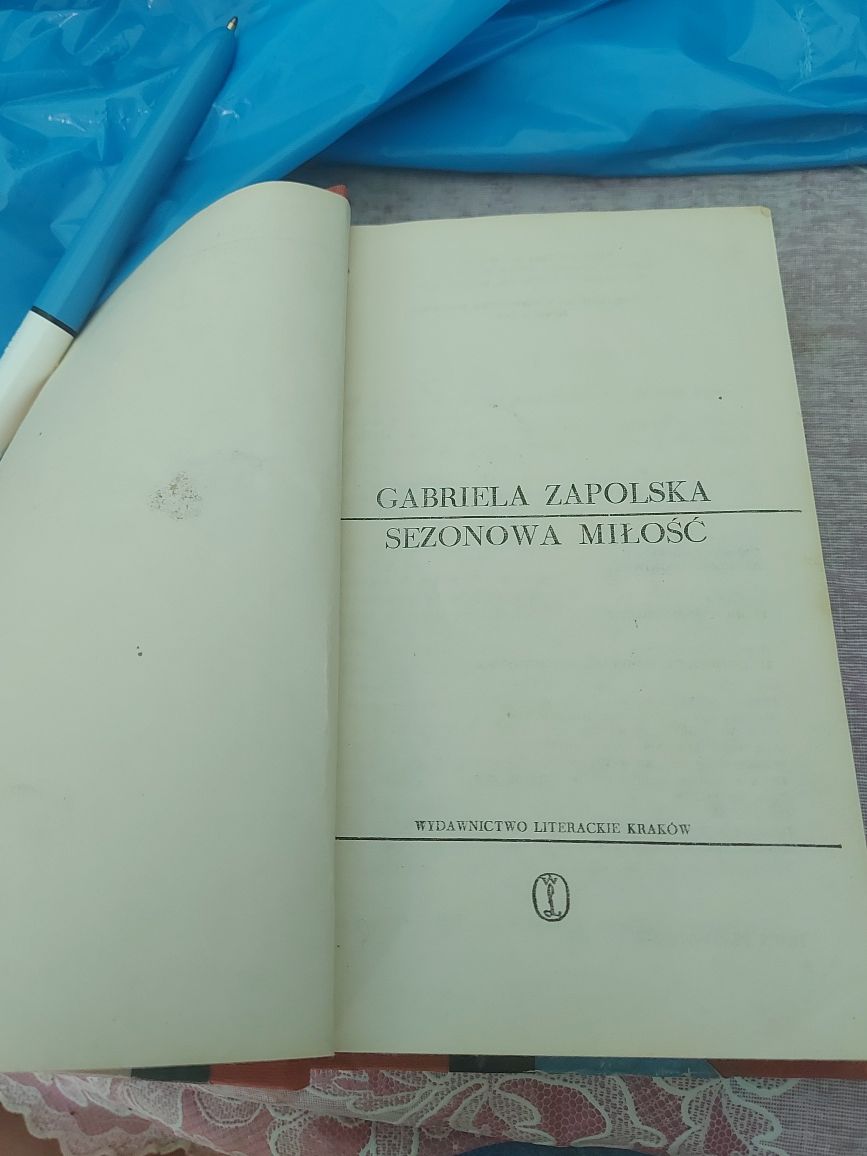 Książka Sezonowa Miłość 1980rok