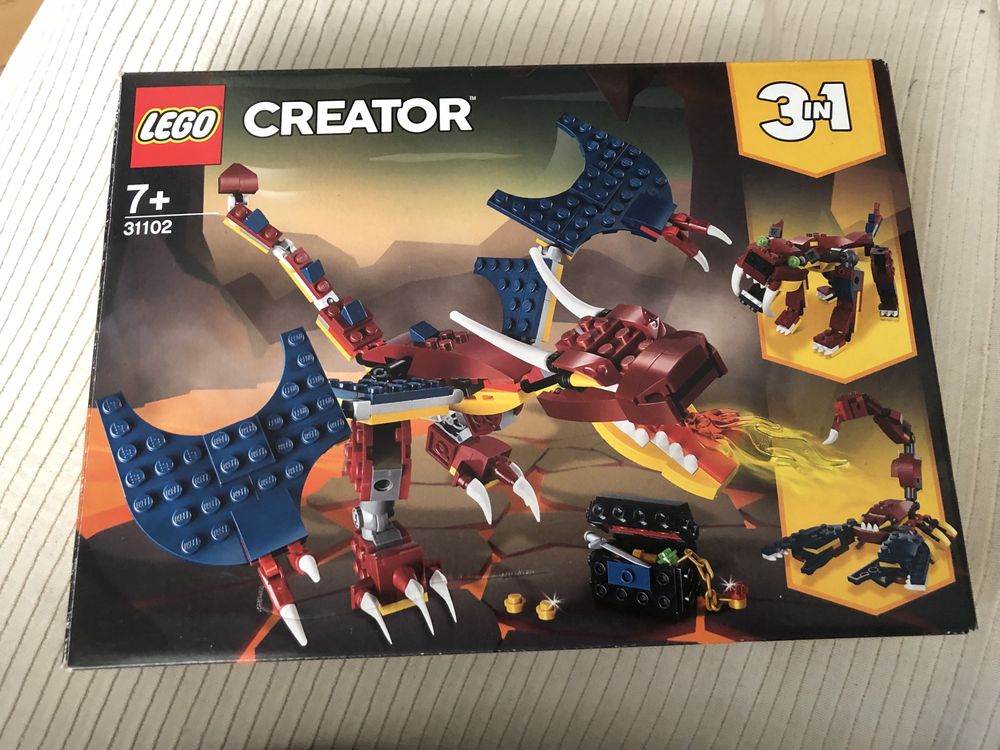 LEGO Creator 31102 7+ дракон скорпіон тигр оригінал б/у