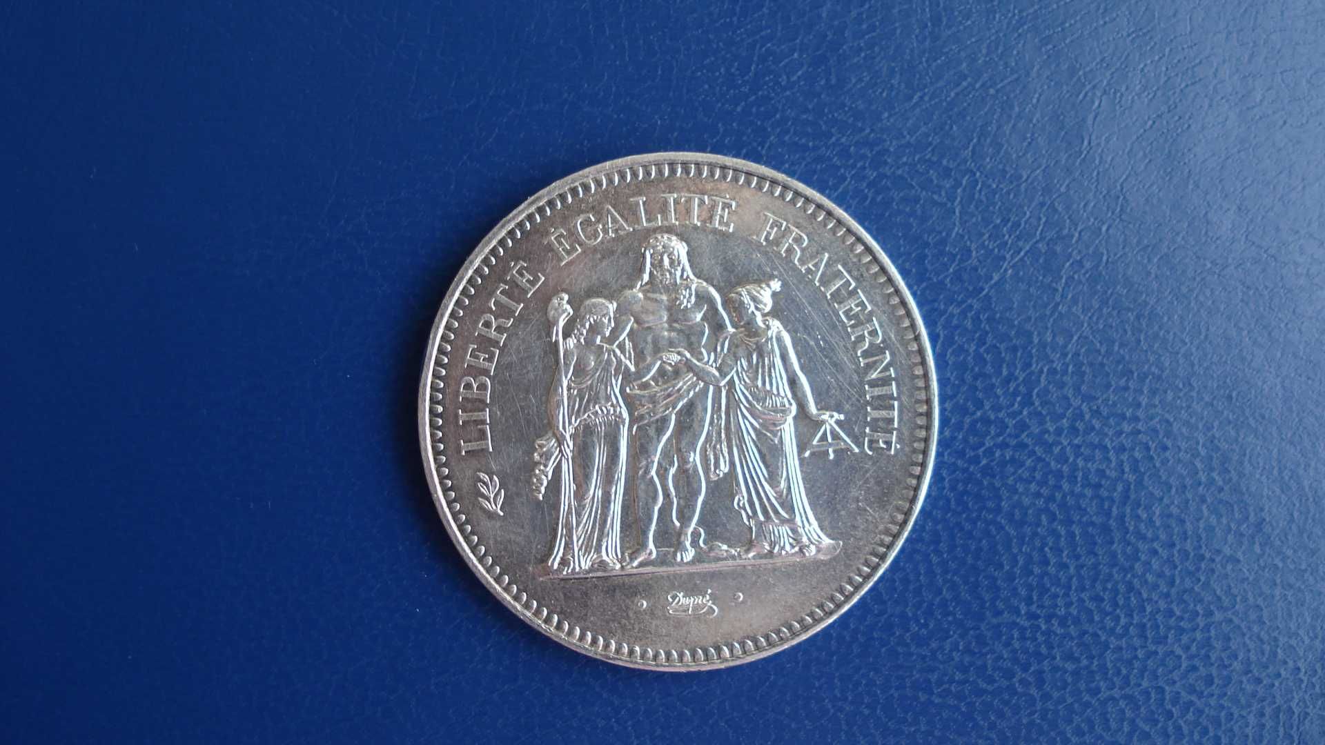 Moeda 50 Francs ano 1974