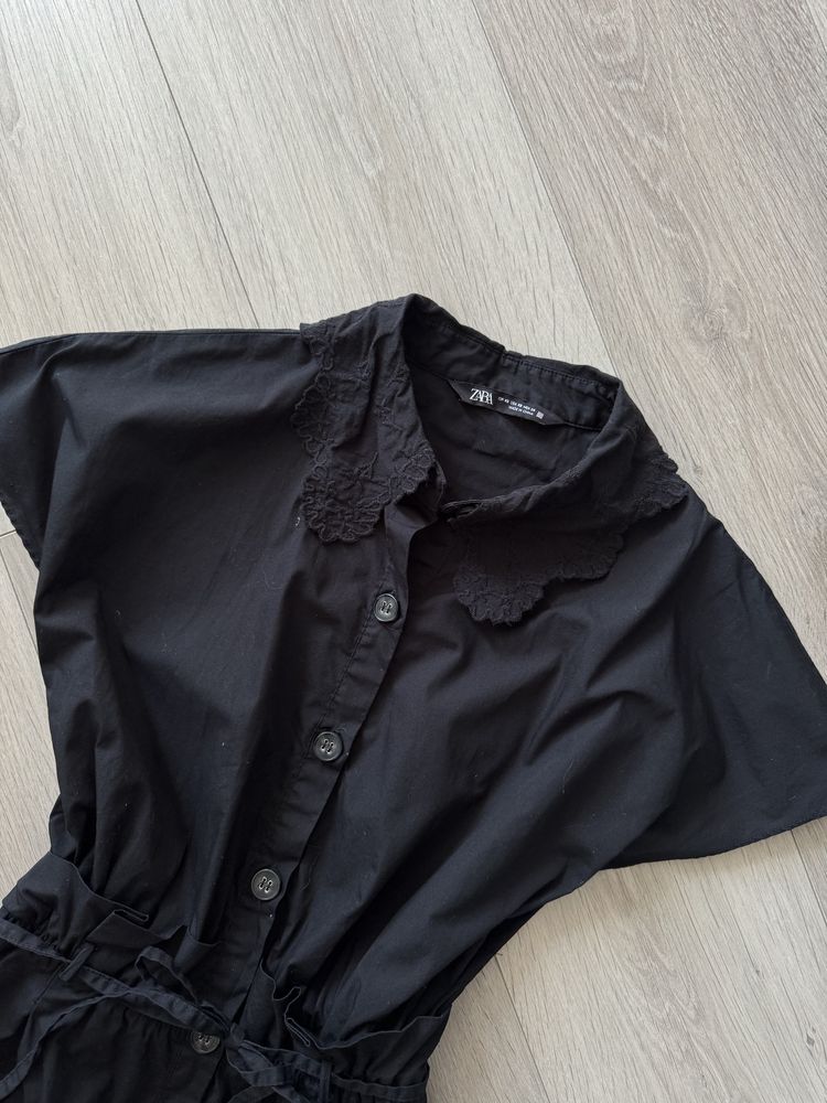 Комбінезон з шортами zara xs s вільного фасону чорний